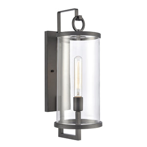 Hopkins 20.25'' High 1-Light Outdoor Sconce - Charcoal Black 89492/1 Elk Lighting