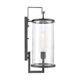 Hopkins 20.25'' High 1-Light Outdoor Sconce - Charcoal Black 89492/1 Elk Lighting