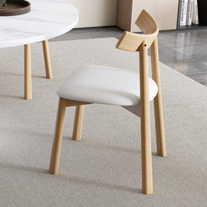 English Elm Retractable Rock Slab Dining Set with Leather Wrapped Base for Compact Apartments White W2700S00127