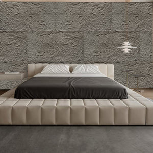 English Elm 3d Faux Stone Pu Wall Panels Set Lightweight Flame Resistant Architectural Accent Charcoal Grey W347P419789