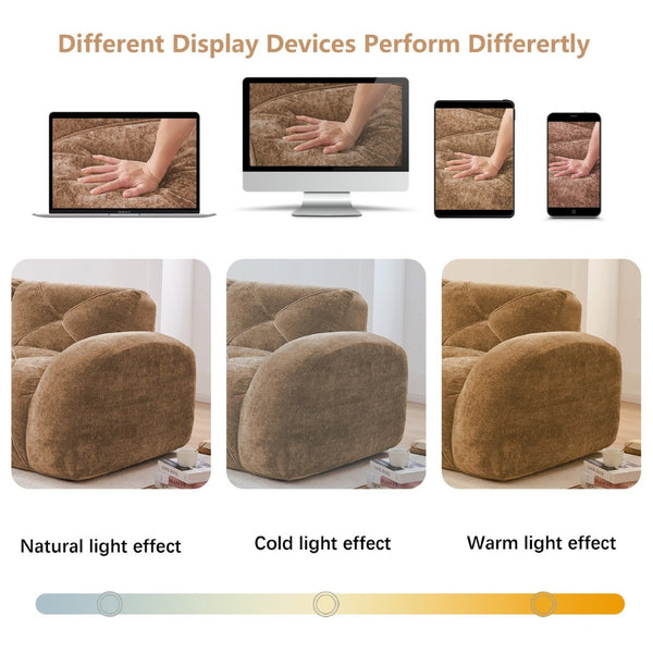 English Elm U-shaped Modular Cloud Sofa Tufted Velvet High Density Foam for Home Theater Lounge W714S01599