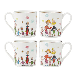 Lenox Merry Grinchmas Porcelain Mug Set Whoville Holiday Illustrated Character Collection Standard 895054
