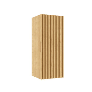 English Elm BOI Corolla Oak Wall-Mounted 12" Floating Bathroom Vanity Side Cabinet with Soft-Close Door, Adjustable Shelf W2615P268883