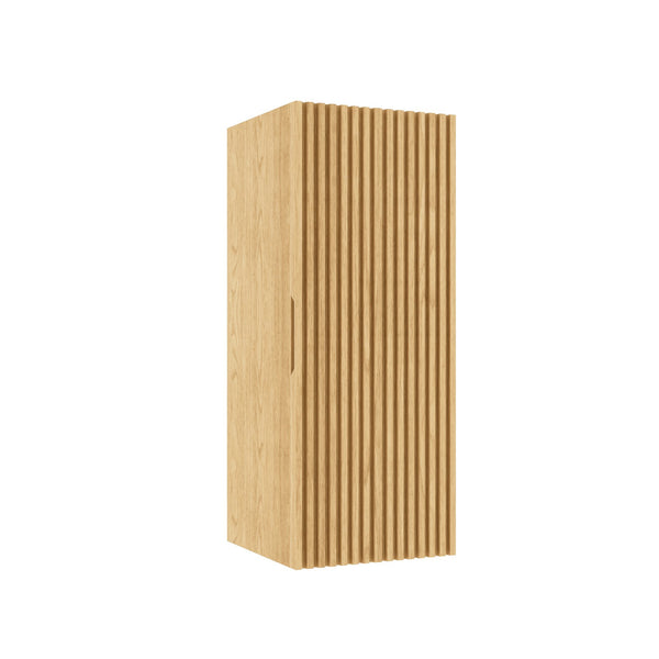 English Elm BOI Corolla Oak Wall-Mounted 12" Floating Bathroom Vanity Side Cabinet with Soft-Close Door, Adjustable Shelf W2615P268883