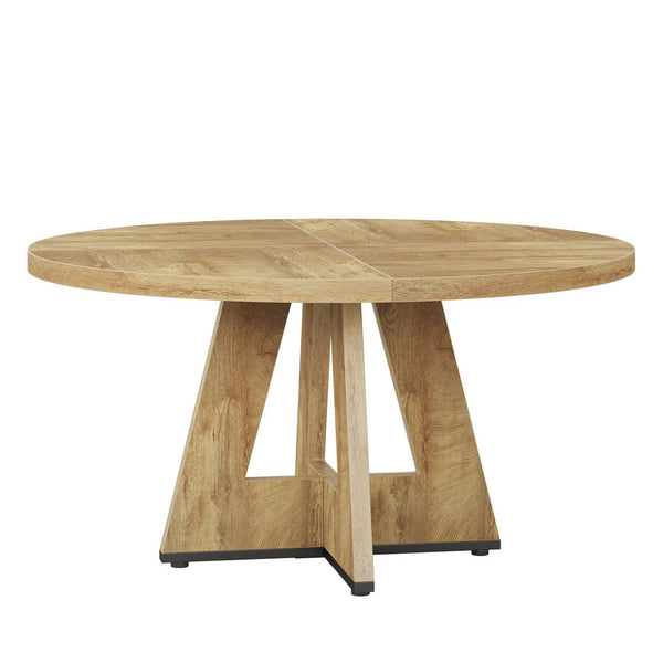 English Elm Sleek Farmhouse Coffee Table with Open Shelf Wood Grain Finish for Living Room T3971P460432