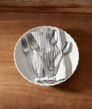 Lenox French Perle Scalloped 18/10 Stainless Flatware Complete Service for 12 Polished Dining 895540