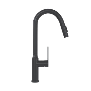 English Elm Bothwa Pull Down Kitchen Faucet with Stainless Steel Spout and Ceramic Cartridge Control Matt Black B2724P262920