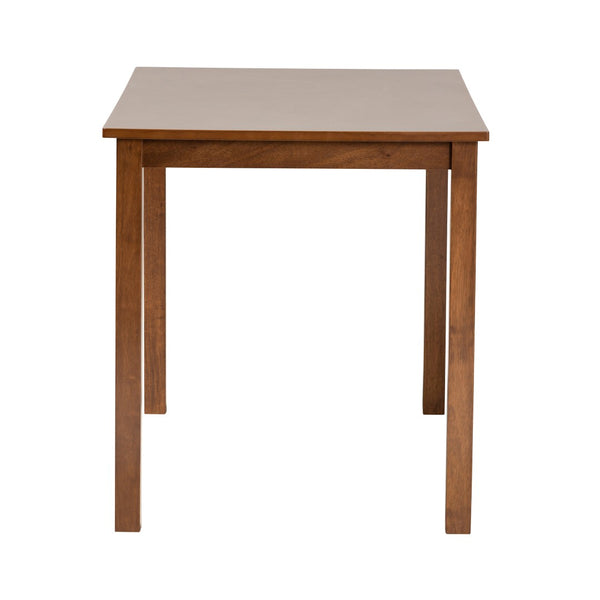 Baxton Studio Baxton Studio Eveline Modern Wood Dining Table – Stylish 43-Inch Design for Compact Spaces Walnut RH7006-Walnut Brown-DT