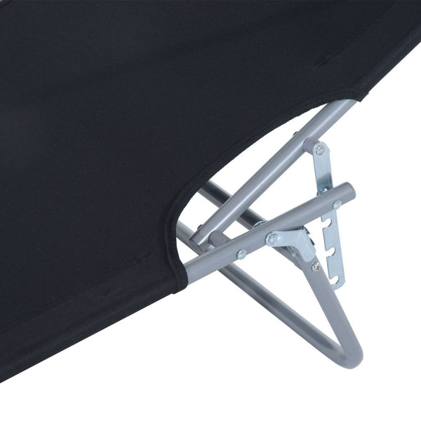 English Elm Outsunny Adjustable Folding Lounge Chair With Sun Shade – Perfect For Beach, Camping, And Relaxation W2225P174390-GIGA