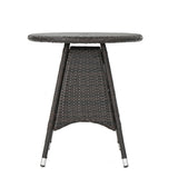 Christopher Knight Home® - Noble House - Corsica Multi Brown PE Round Bistro Table