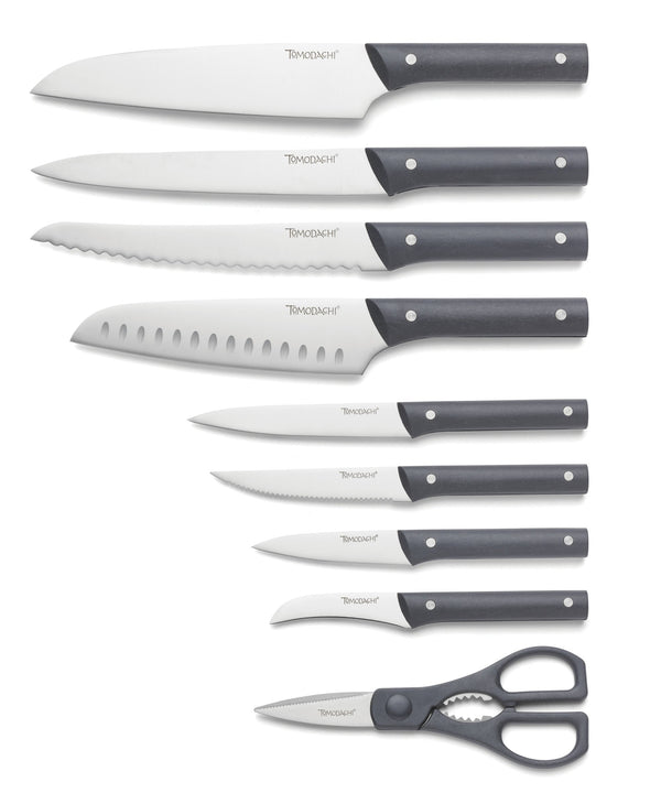 Lenox Harvest 15 Piece Stainless Steel Knife Block Set with Eco Ricehusk Handles 896229