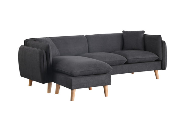 English Elm Brayden Low-profile Sectional Sofa with Chaise Pocket Coil Support for Living Rooms B06178016