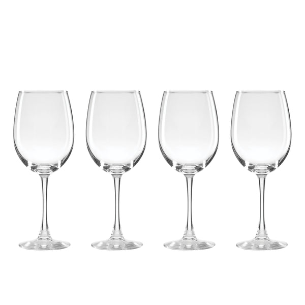 Lenox 5 O'clock Stemmed All-purpose Wine Glasses Set of 4 Soda-lime Clear Dishwasher Safe 896424