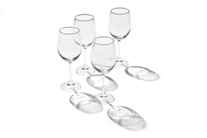Lenox 5 O'clock Stemmed All-purpose Wine Glasses Set of 4 Soda-lime Clear Dishwasher Safe 896424