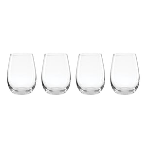 Lenox 5 O'clock Stemless Wine Glasses Set of Four Stable Grip Dishwasher Safe Serveware 896425