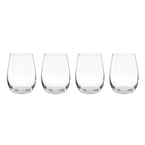 Lenox 5 O'clock Stemless Wine Glasses Set of Four Stable Grip Dishwasher Safe Serveware 896425