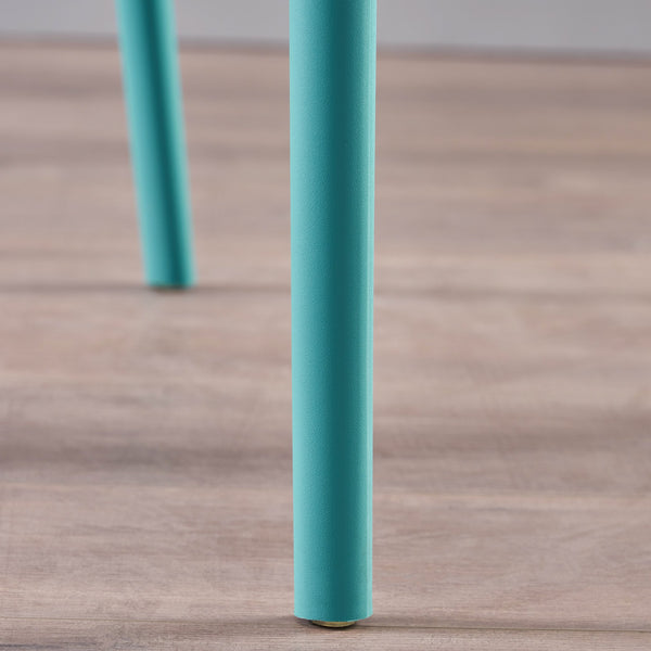 English Elm Christopher Knight Home® - KATHERINA Teal Injection-Molded PP Side Chairs Set of 2 with Firwood Seats, Mid-Century Outdoor Flair 64270.00T