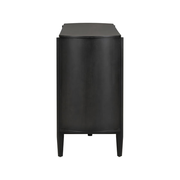 English Elm Christopher Knight Home® - Storage Cabinet: Stylish Black Entryway Console With 4 Doors - Large, Versatile & Durable Design N780P330603B