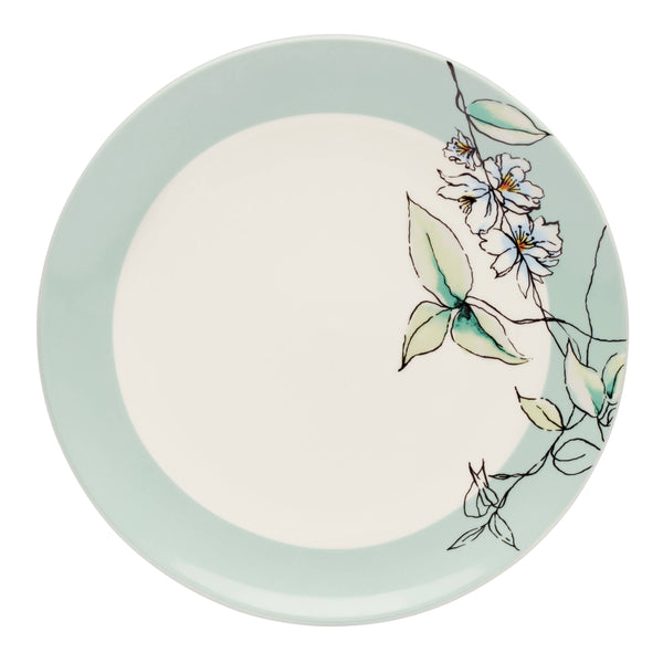 Lenox Botanica Oneida 365 Porcelain Dinnerware Set Sage Floral Sketch Serves Four Daily 896648