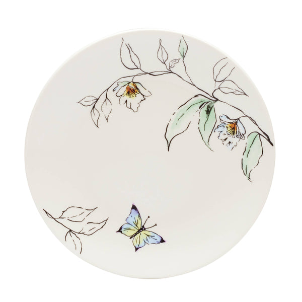 Lenox Botanica Oneida 365 Porcelain Dinnerware Set Sage Floral Sketch Serves Four Daily 896648