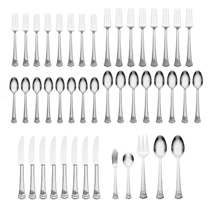 Lenox Butterfly Meadow 65 Piece Flatware Set 18/10 Steel Mirror Polish Service for 12 896755