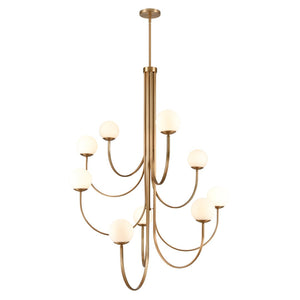 Caroline 44'' Wide 9-Light Chandelier - Brushed Gold 89681/9 Elk Lighting