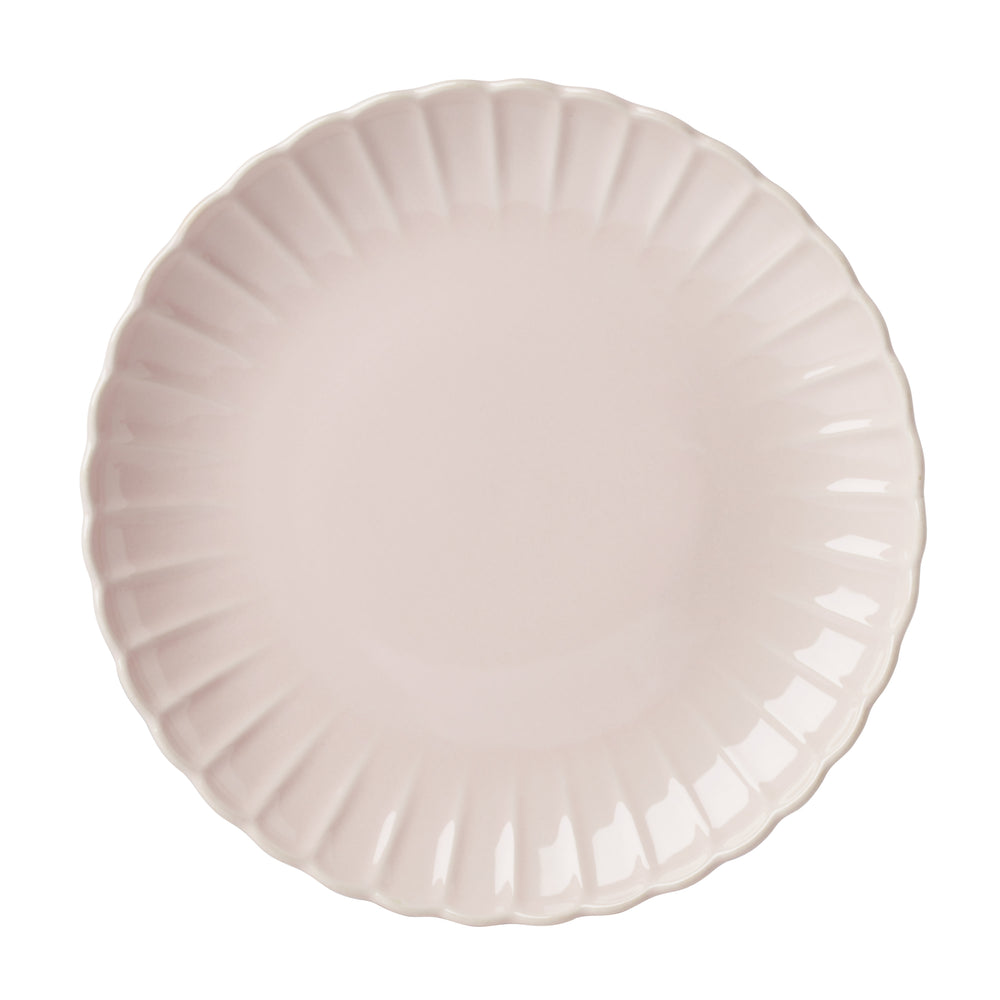 Lenox French Country Stoneware Dinnerware Set Scalloped Blush Glaze Vintage 12 Piece 896912