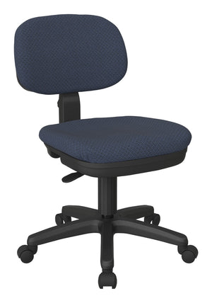 OSP Home Furnishings Basic Task Chair with Pneumatic Height Adjustment Lumbar Support and Swivel Casters SC117-104