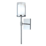 Kimberly 16.75'' High 1-Light Sconce - Polished Nickel 8970-PN-CL Norwell