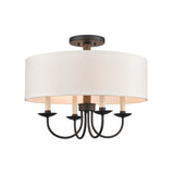 Neville 20'' Wide 4-Light Semi Flush Mount