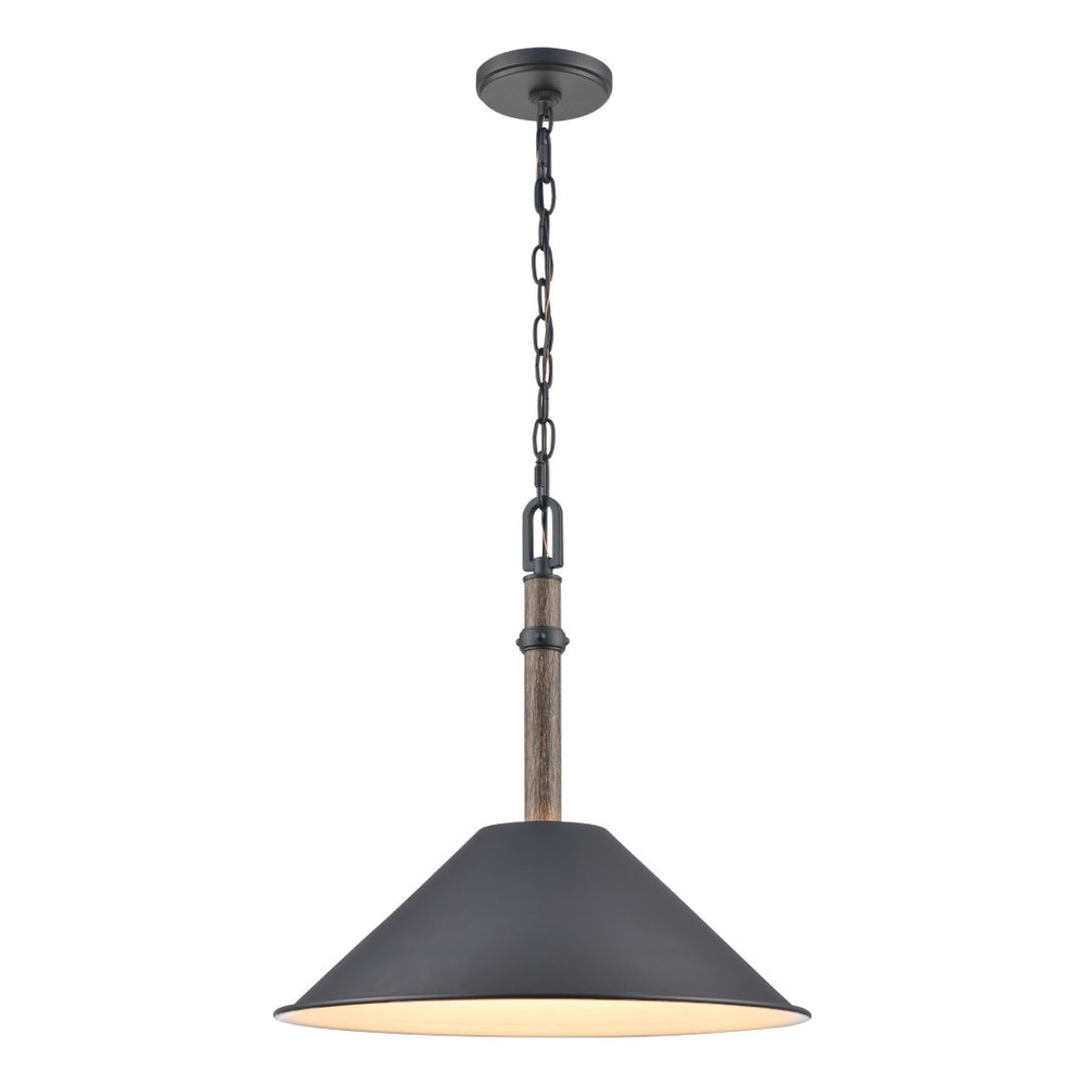 Neville 18'' Wide 1-Light Pendant - Charcoal Black 89705/1 Elk Lighting