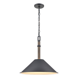 Neville 18'' Wide 1-Light Pendant - Charcoal Black 89705/1 Elk Lighting