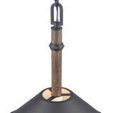 Neville 18'' Wide 1-Light Pendant - Charcoal Black 89705/1 Elk Lighting