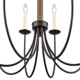 Neville 28'' Wide 8-Light Chandelier - Charcoal Black 89708/8 Elk Lighting