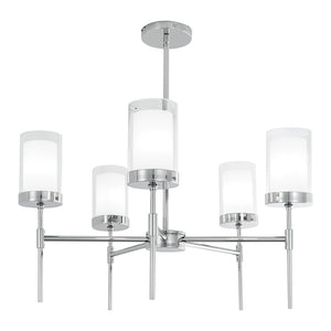 Kimberly 27'' Wide 5-Light Chandelier - Polished Nickel 8971-PN-CL Norwell