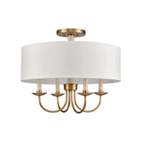 Neville 20'' Wide 4-Light Semi Flush Mount - Natural Brass 89714/4 Elk Lighting