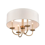 Neville 20'' Wide 4-Light Semi Flush Mount - Natural Brass 89714/4 Elk Lighting