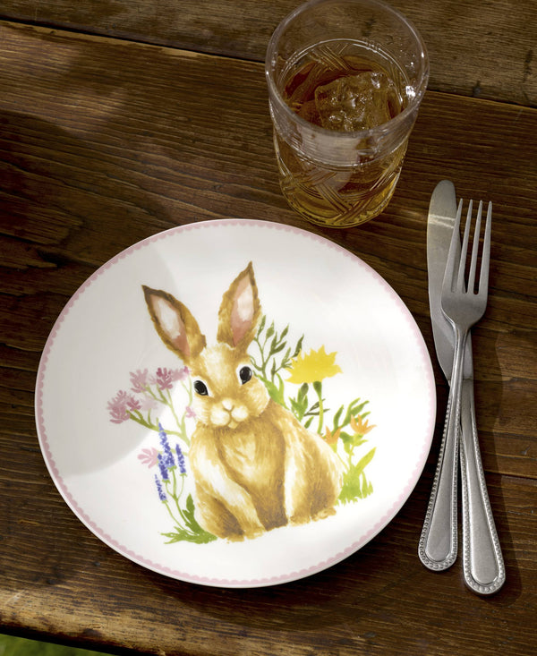 Lenox Bunny Illustrated Porcelain Accent Plates Set of 4 for Spring Easter Entertaining 897155