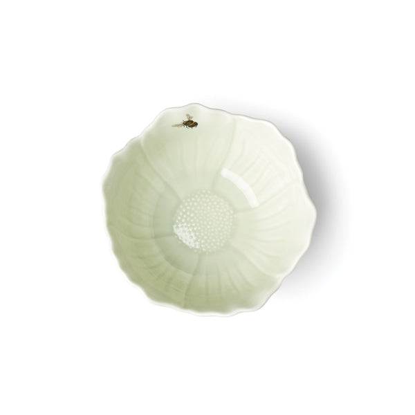 Lenox Butterfly Meadow Glazed Porcelain Dessert Bowls with Botanical Floral Design for Elegant Dining Green 897162