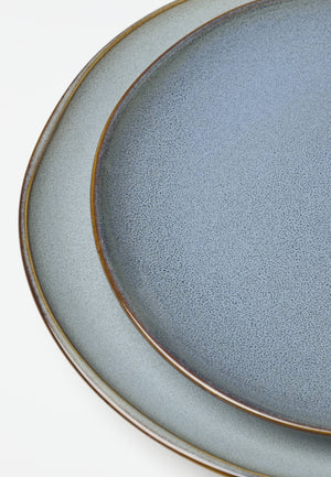 Lenox Organic Shades Stoneware Dinnerware Set Artisan Glazed Earthy Tones for Casual Everyday Table Blue 897199