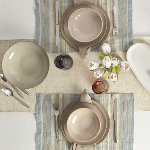 Lenox Organic Shades Stoneware Dinnerware Set Artisan Glazed Earthy Tones for Casual Everyday Table Pink 897202