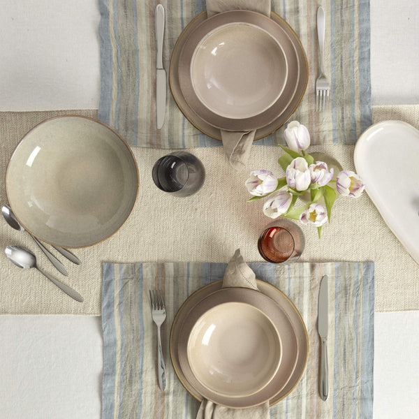 Lenox Organic Shades Stoneware Dinnerware Set Artisan Glazed Earthy Tones for Casual Everyday Table Pink 897202