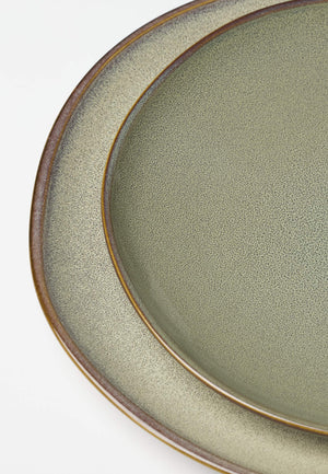 Lenox Organic Shades Stoneware Dinnerware Set Artisan Glazed Earthy Tones for Casual Everyday Table Green 897205