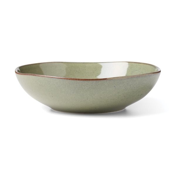 Lenox Organic Shades Stoneware Round Serving Bowl Set with Earthy Glaze for Casual Dining Tables Green 897206