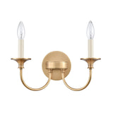 Cecil 14'' Wide 2-Light Vanity Light - Natural Brass 89721/2 Elk Lighting