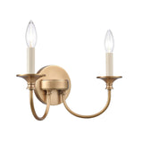 Cecil 14'' Wide 2-Light Vanity Light - Natural Brass 89721/2 Elk Lighting