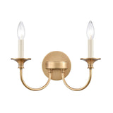 Cecil 14'' Wide 2-Light Vanity Light - Natural Brass 89721/2 Elk Lighting