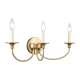 Cecil 22'' Wide 3-Light Vanity Light - Natural Brass 89722/3 Elk Lighting