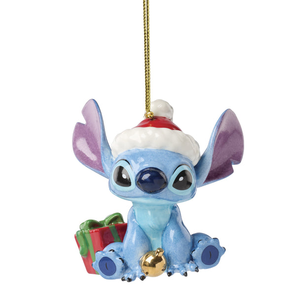 Lenox Licensed Porcelain Christmas Ornament Officially Holiday Tree Collectible with Gold Accent Lilo & Stitch Ornament 897222