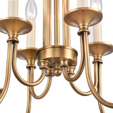 Cecil 28'' Wide 8-Light Chandelier - Natural Brass 89726/8 Elk Lighting